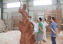 華派中國美院教授指導(dǎo)監(jiān)獄系列雕塑