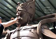 二郎神雕塑——塑形中。